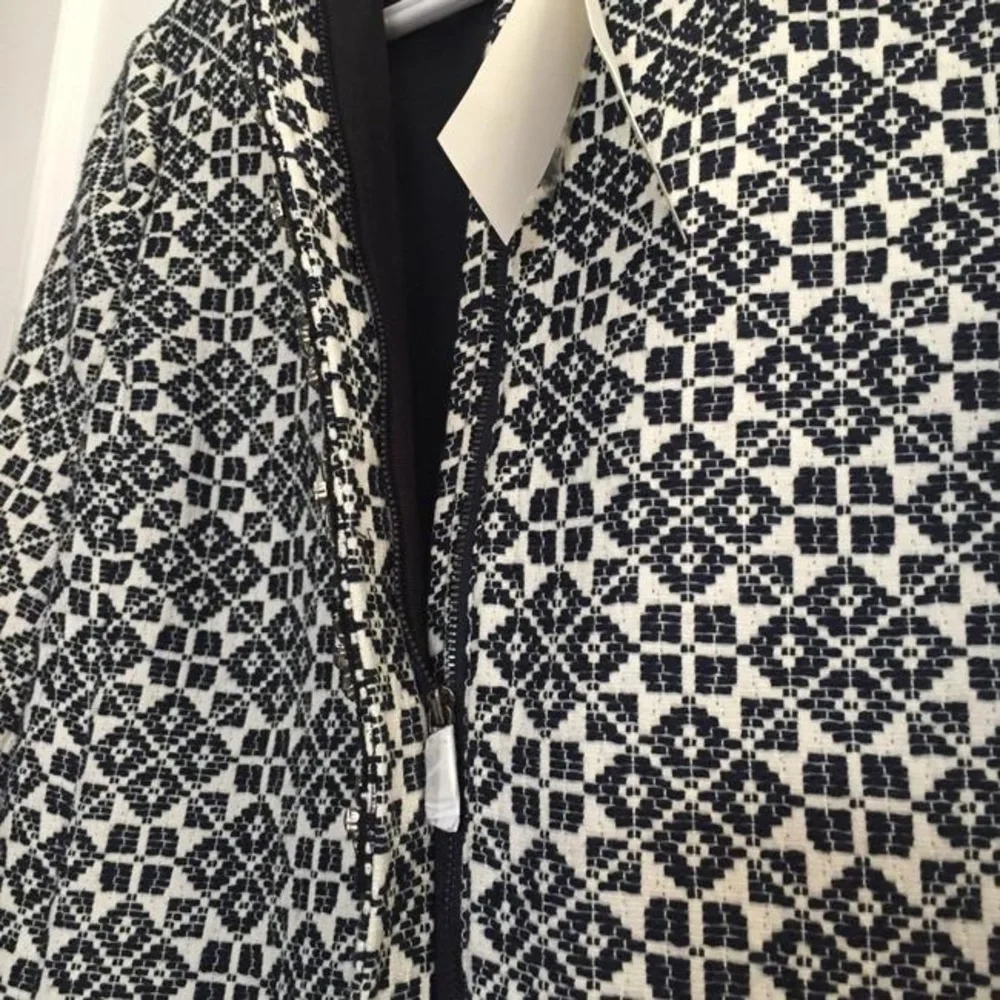 NWT Tory Burch Embellished Crystal Jeweled Blazer Jacquard Cotton Blend Jacket